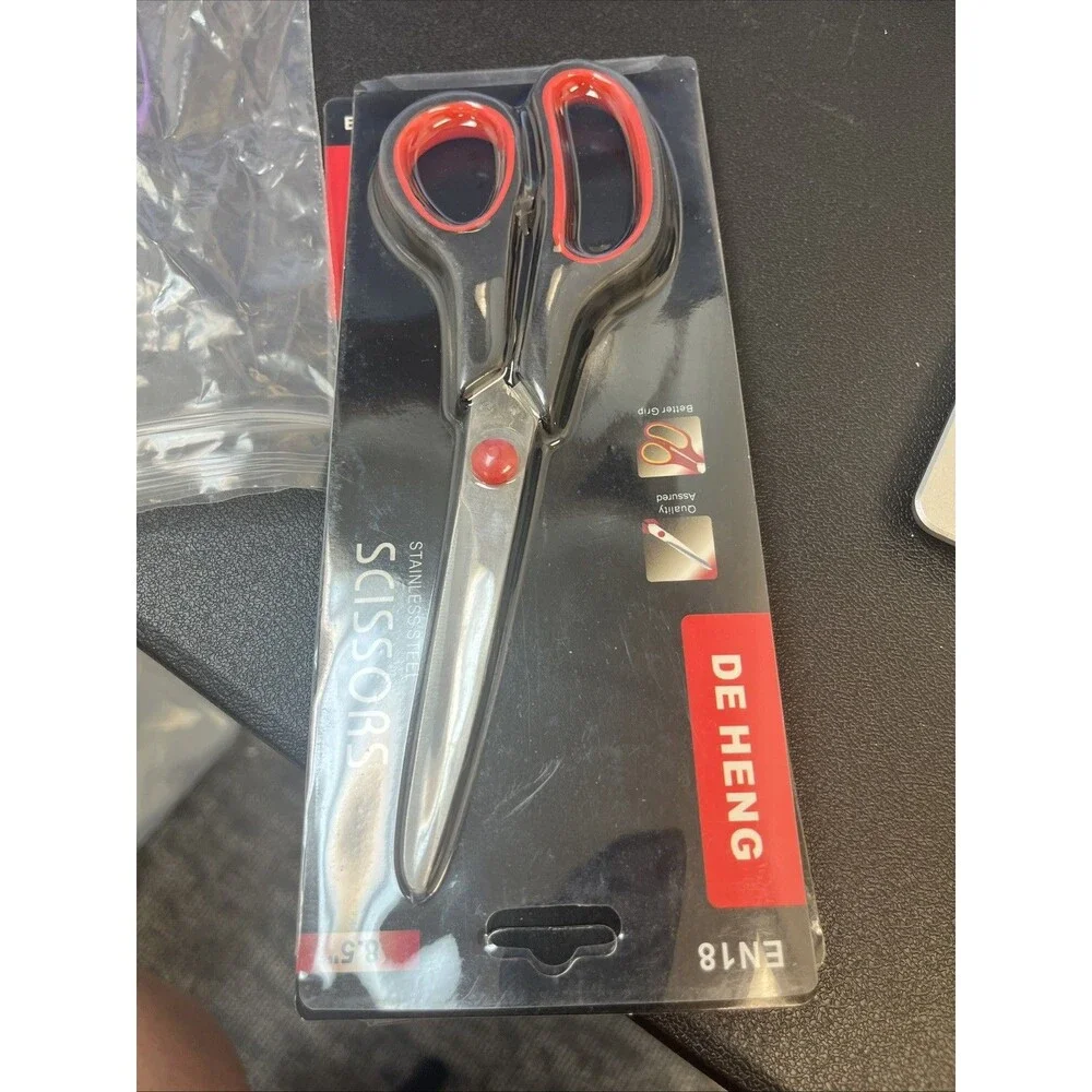 8-in Stainless Steel Blade & Abs Handle Scissors: 1 Pack
